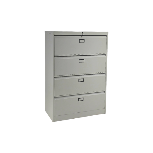 [AL4GPRAGC] PRAKTIK: LATERAL 4 GAVETAS GRIS ALUMINIO