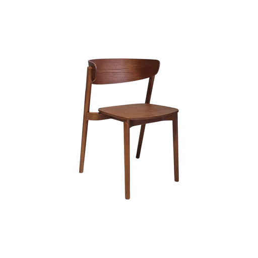[SHWDS263A] SILLA S263A, CUERPO EN MADERA COLOR NOGAL ASH08, MEYCY HOME